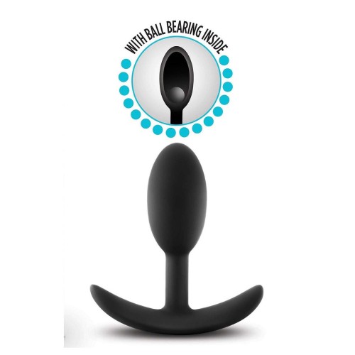 Черный анальный стимулятор Vibra Slim Plug Small - 8,8 см.