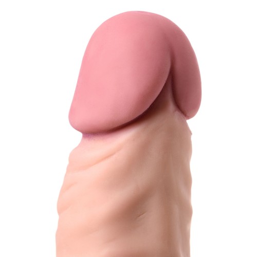 Телесный реалистичный мультискоростной вибратор - 20,5 см.