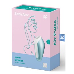 Голубой вакуумный массажер Love Breeze