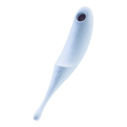 Голубой вакуум-волновой стимулятор клитора Satisfyer Twirling Pro