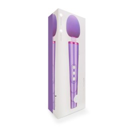 Сиреневый жезловый вибромассажер с головкой на гибкой шее - 25,5 см.