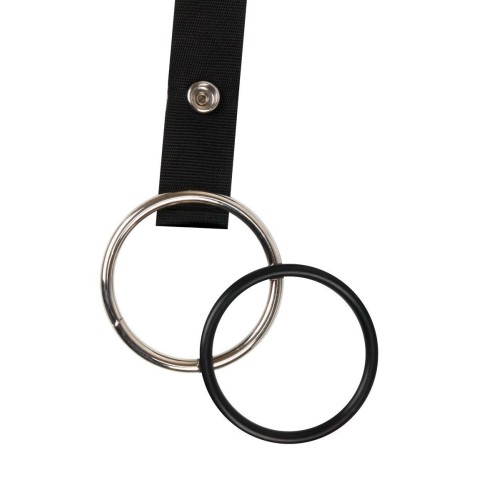 Мужской полый страпон на регулируемых ремнях - 18,5 см.