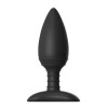 Чёрная вибровтулка NEXUS ACE MEDIUM с дистанционным управлением - 12 см.