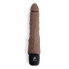 Коричневый вибромассажер 7  Realistic Vibrator - 20 см.
