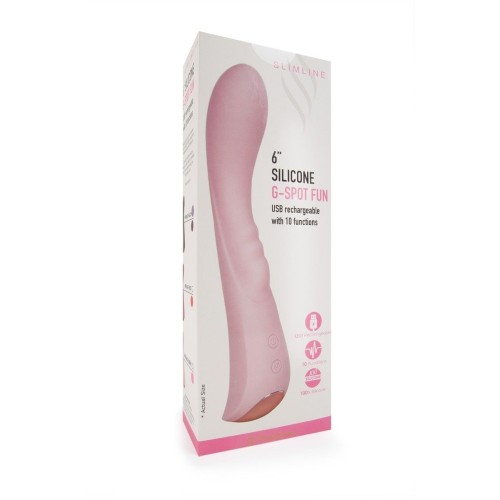 Малиновый вибратор для G-стимуляции - 19,1 см.