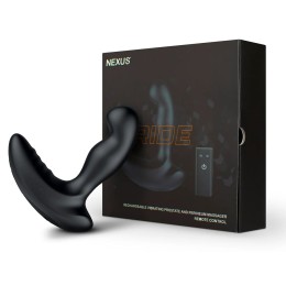 Черный вибромассажер простаты и промежности Nexus Ride - 14 см.