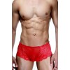 Красные кружевные трусы-хипсы