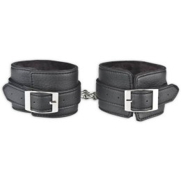 Черные фиксаторы для ног из искусственной кожи