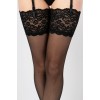 Чулки под пояс на широкой ажурной резинке