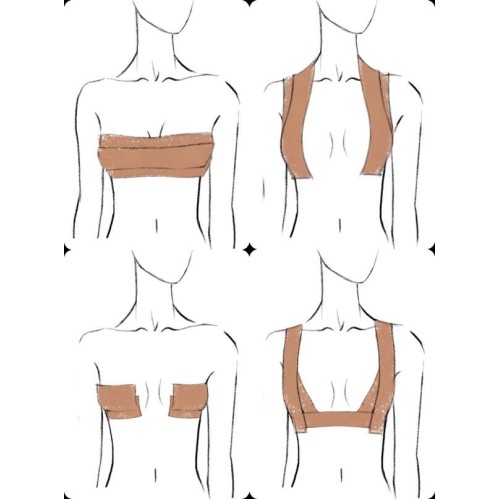 Клейкая тейп-лента для формирования груди