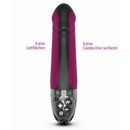 Черный вибратор с электростимуляцией Real Deal Neal - 16,5 см.