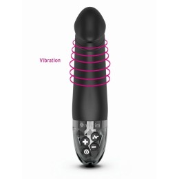 Черный вибратор с электростимуляцией Real Deal Neal - 16,5 см.