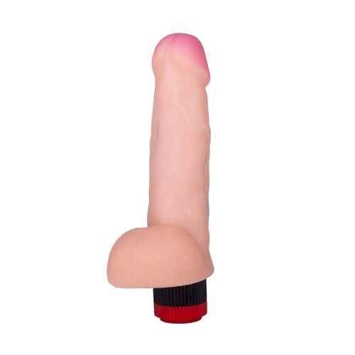 Реалистичный вибратор ART-Style №7 с мошонкой - 19,5 см.