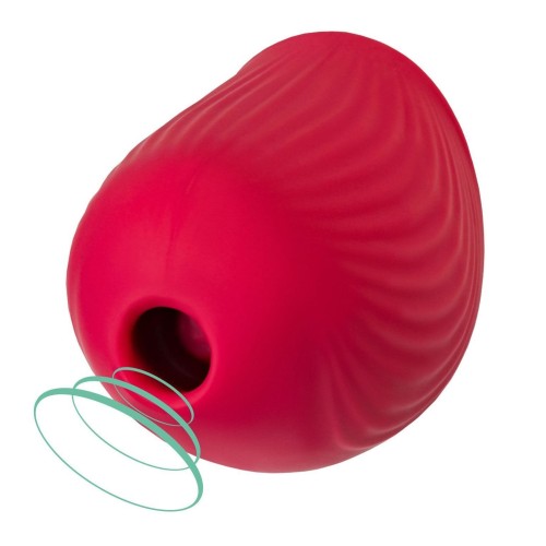 Красный вакуум-волновой стимулятор клитора Birdie