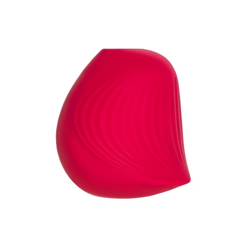 Красный вакуум-волновой стимулятор клитора Birdie