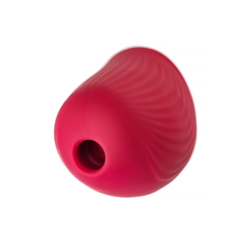 Красный вакуум-волновой стимулятор клитора Birdie