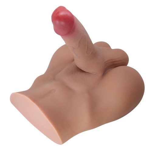 Мужской полуторс Rhyne с членом и анальным тоннелем