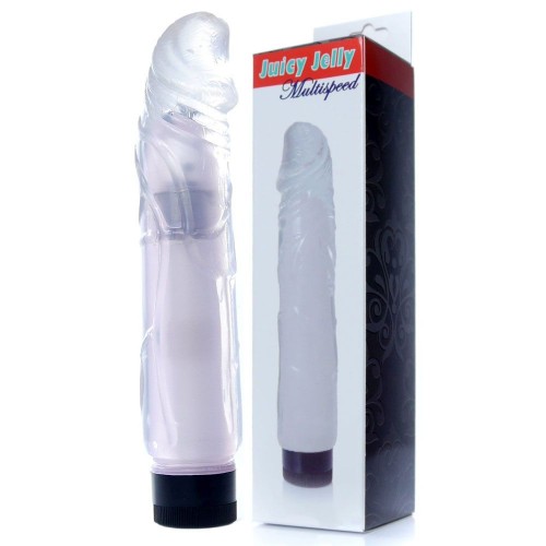 Прозрачный вибратор Juicy Jelly - 22 см.