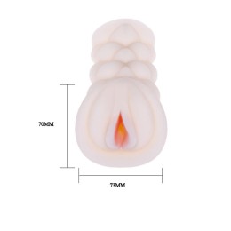 Рифленый мастурбатор-вагина