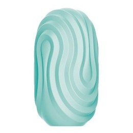 Бирюзовый мастурбатор-яйцо Twist Angel