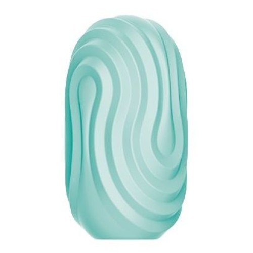 Бирюзовый мастурбатор-яйцо Twist Angel