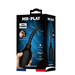 Черный анальный душ с гибким наконечником