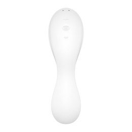 Белый вибратор 3-в-1 Curvy Trinity 5+