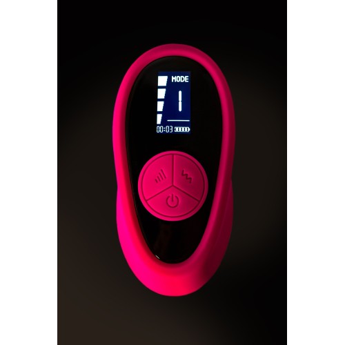 Розовый вибратор для пар Prawno с пультом ДУ