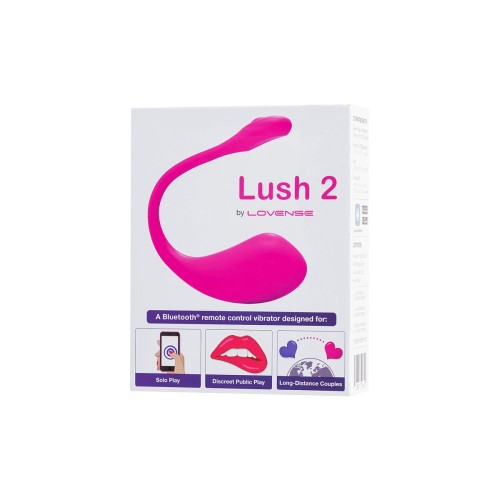 Ярко-розовое виброяйцо Lovense Lush 2