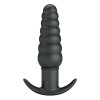 Черный анальный вибростимулятор Aeolis - 11 см.