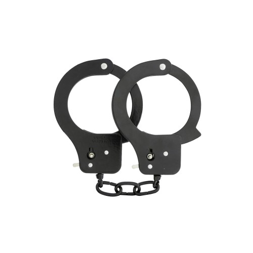 Чёрные наручники Metal Cuffs