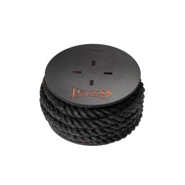 Черная веревка для шибари на катушке - 5 м.