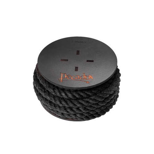 Черная веревка для шибари на катушке - 5 м.