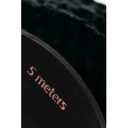 Черная веревка для шибари на катушке - 5 м.