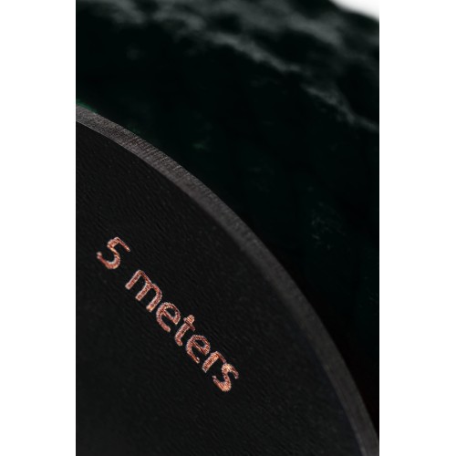 Черная веревка для шибари на катушке - 5 м.