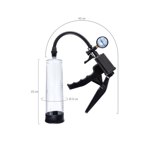 Прозрачная механическая помпа для пениса Viggo