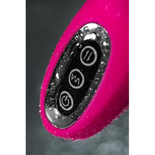 Ярко-розовый вибростимулятор 3-в-1 Tripling - 21 см.