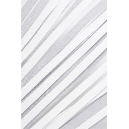 Белая кожаная плеть - 50 см.