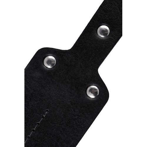 Черный кожаный пэддл - 32 см.