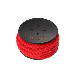 Красная веревка для шибари на катушке - 5 м.