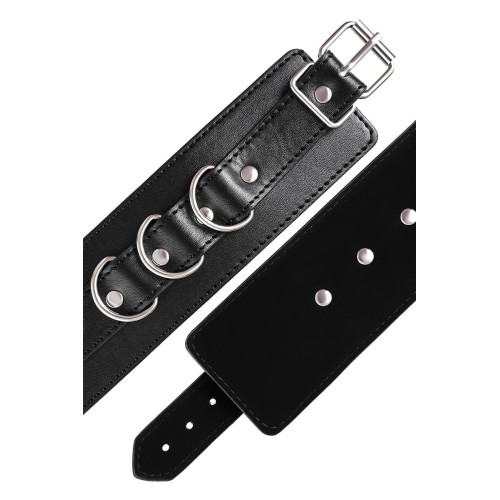 Черные наручники Anonymo на сцепке