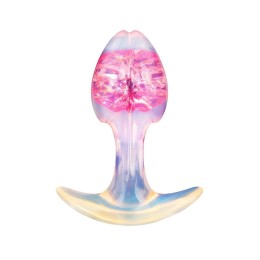 Розоватая анальная пробка - 8,2 см.