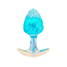 Голубоватая анальная пробка - 9 см.