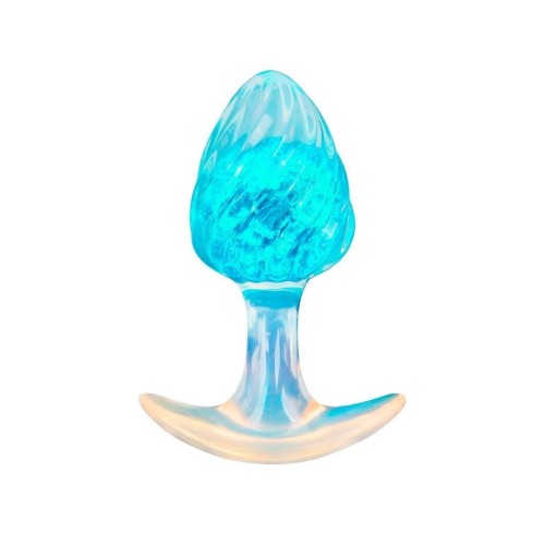 Голубоватая анальная пробка - 9 см.