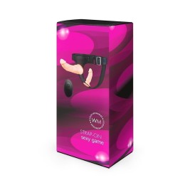 Женский страпон с 2 насадками, вибрацией и пультом ДУ