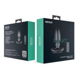 Черная анальная вибровтулка Nexus Beat - 10,8 см.