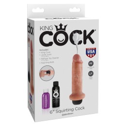 Фаллоимитатор с имитацией семяизвержения 6  Squirting Cock - 17,8 см.