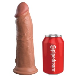 Кофейный фаллоимитатор 8  Silicone Dual Density Cock - 22,8 см.