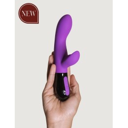 Фиолетовый вибратор-кролик Gaia 2.0 - 20,4 см.