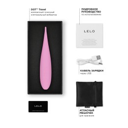 Розовый вибратор для клитора Lelo Dot Travel